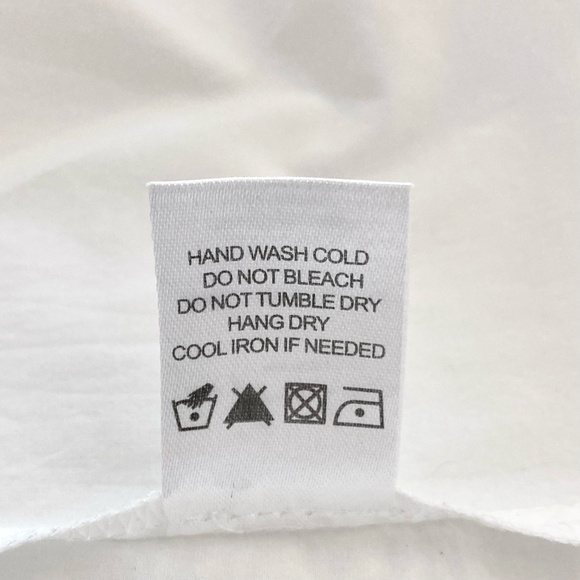 L'Academie X Revolve Off Shoulder Ruffled Button Up Shirt Cutout Tie Back White - Picture 11 of 11